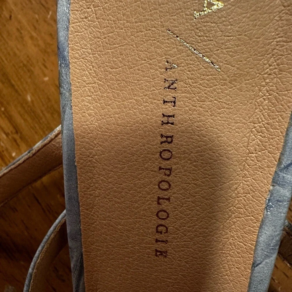 Anthropologie Blue Sandals size 8.5‎